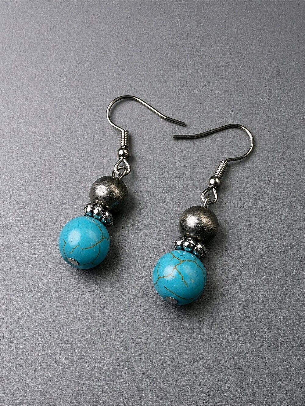 Western Boho Acryllic Beaded Dangle Earrings Simulated Pearls